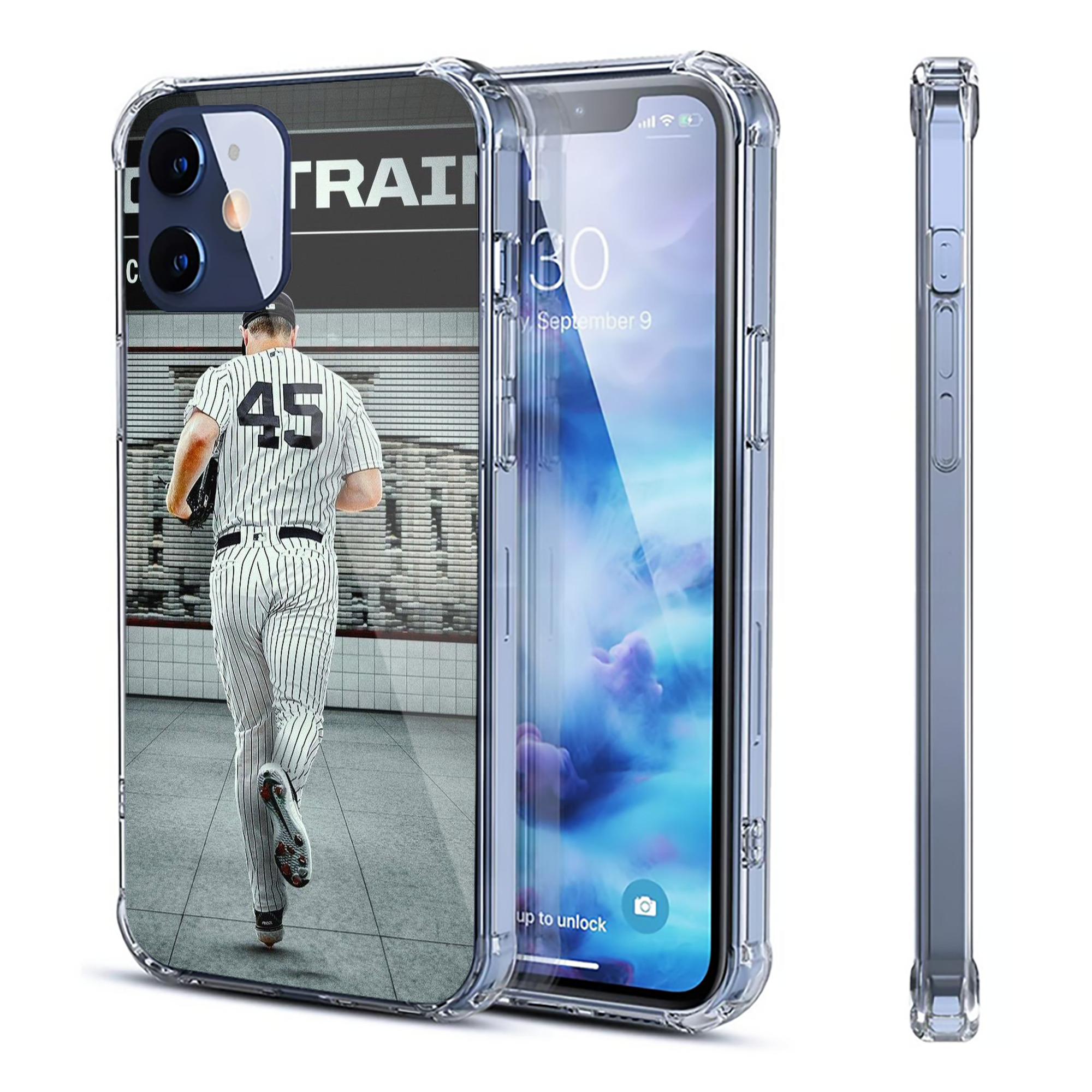 Gerrit Cole 12 Clear IPhone 12 Case – Soft TPU With UV Print – Enhanced Drop Protection, Precise Fit, Anti-Fingerprint, Customizable Design, Scratch-Resistant, Yellow-Resistant